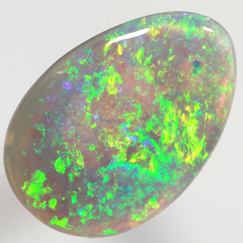 SOLID CRYSTAL OPAL Bright sparkling green always, bright 3D colourplay